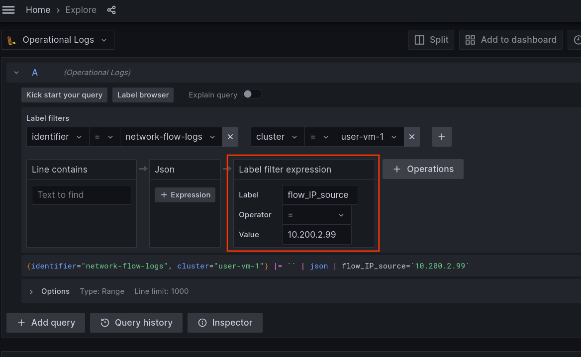 Pintasan filter label