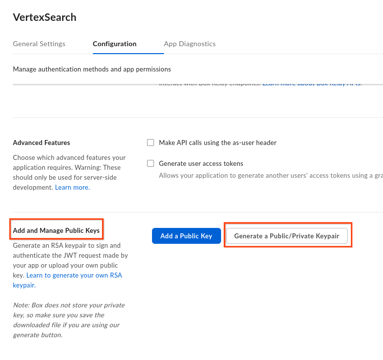 Add and manage public keys