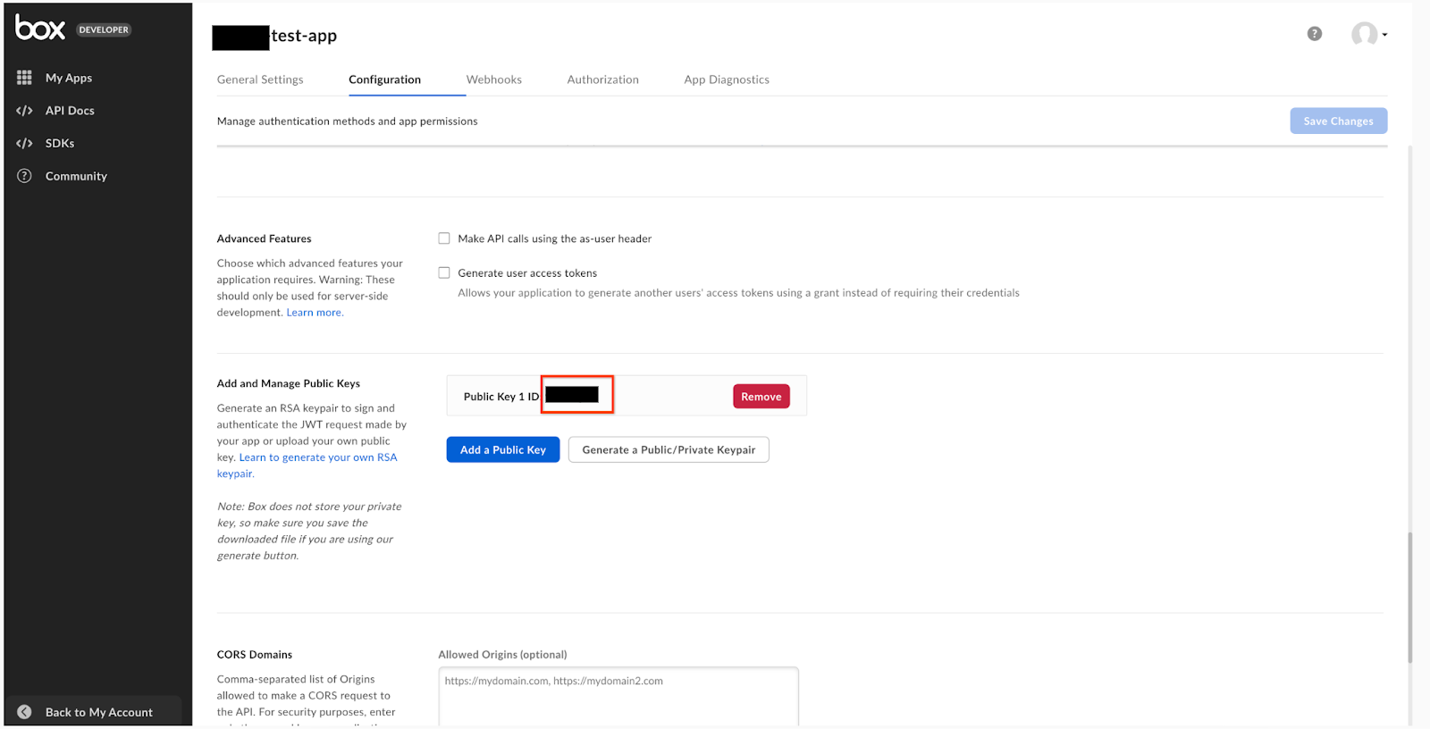 add and manage public keys