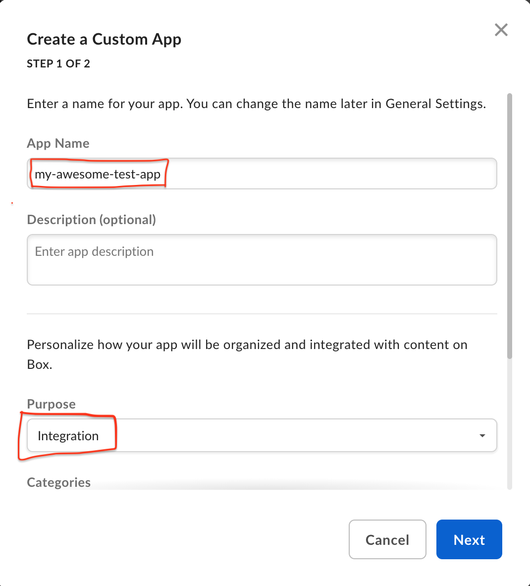 Fournir des informations sur votre application
