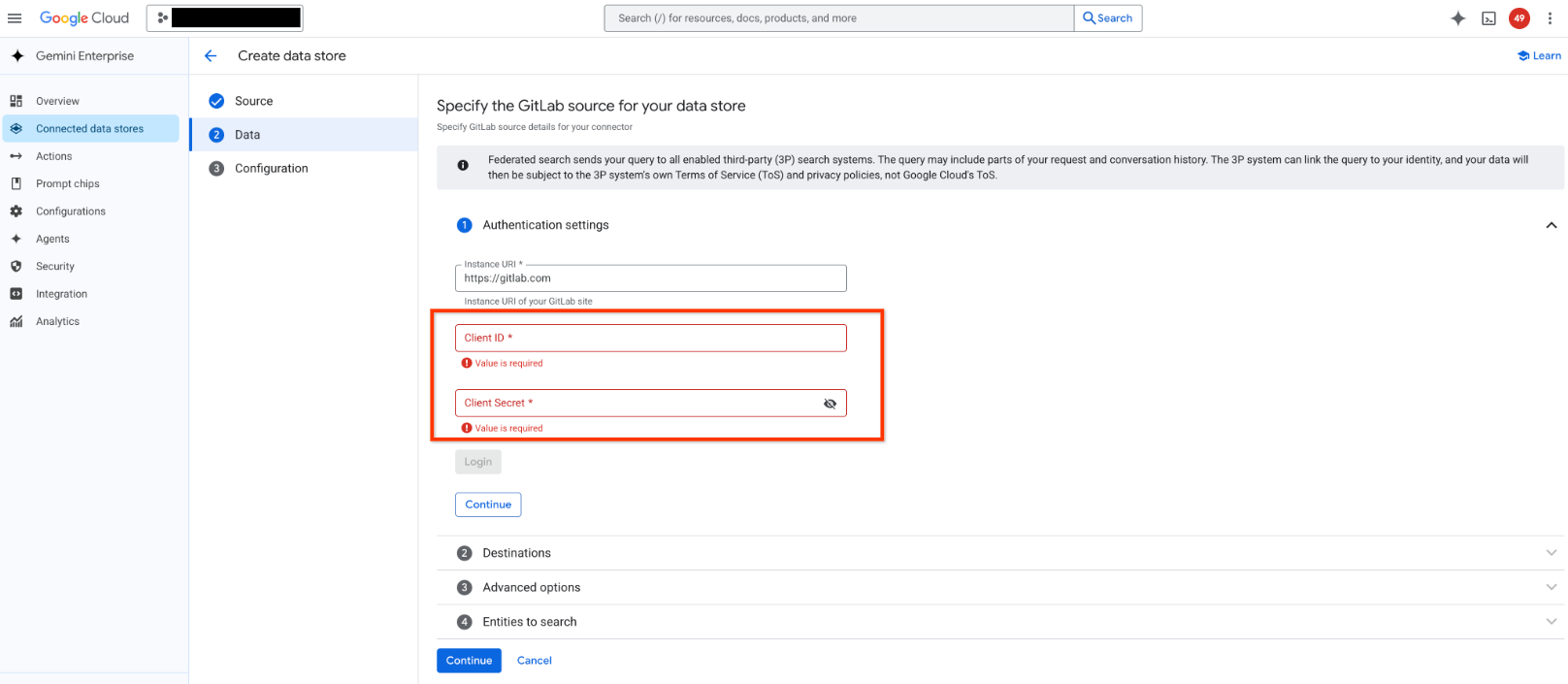 enter-client-credentials