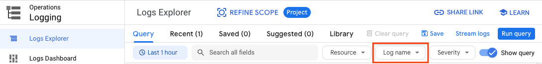 Logs Explorer Logs Explorer