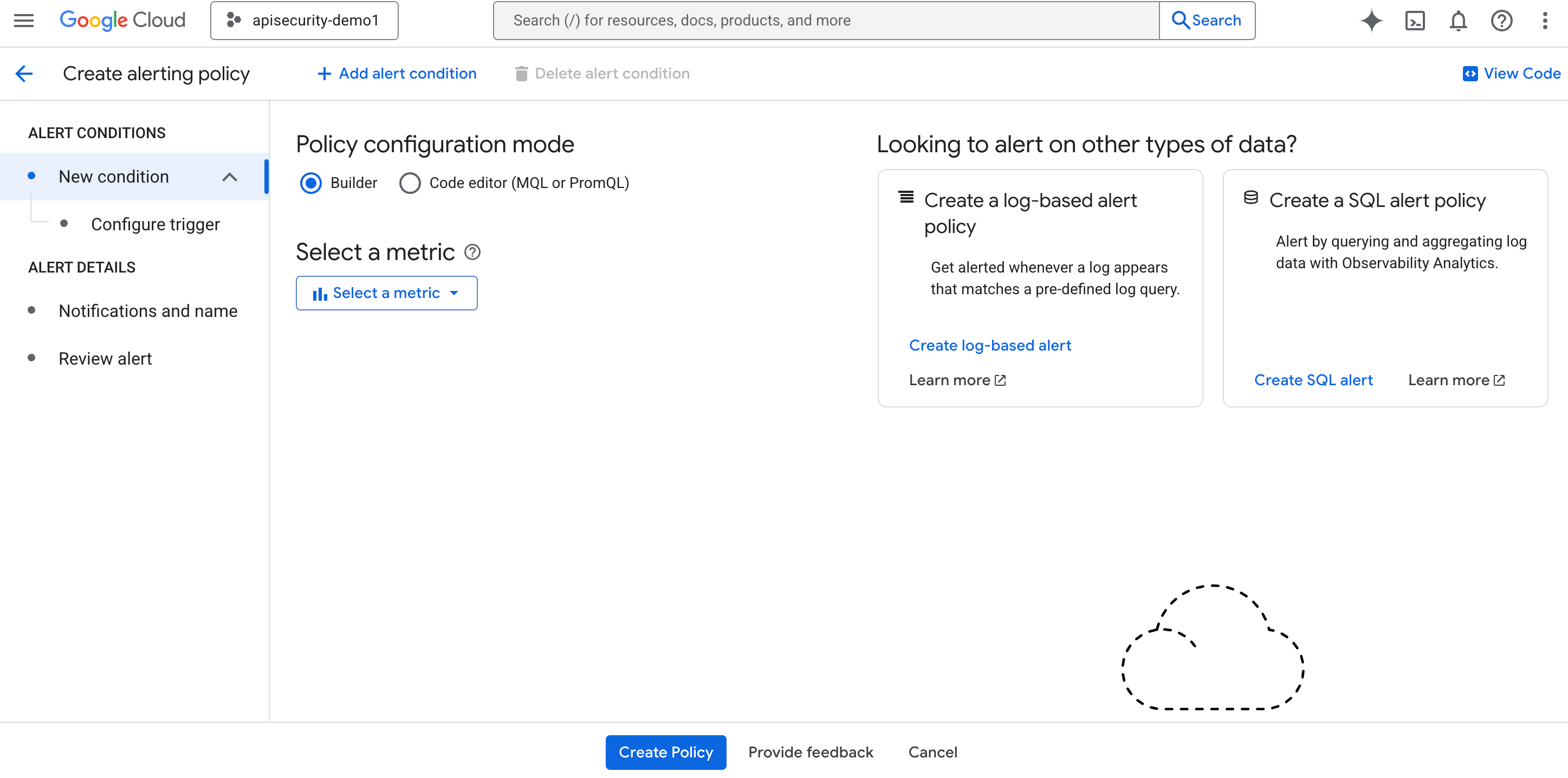 Configura una alerta