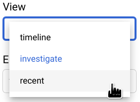 選取「近期檢視畫面」。