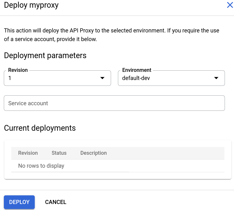 Endpoint di destinazione selezionati in Explorer proxy.