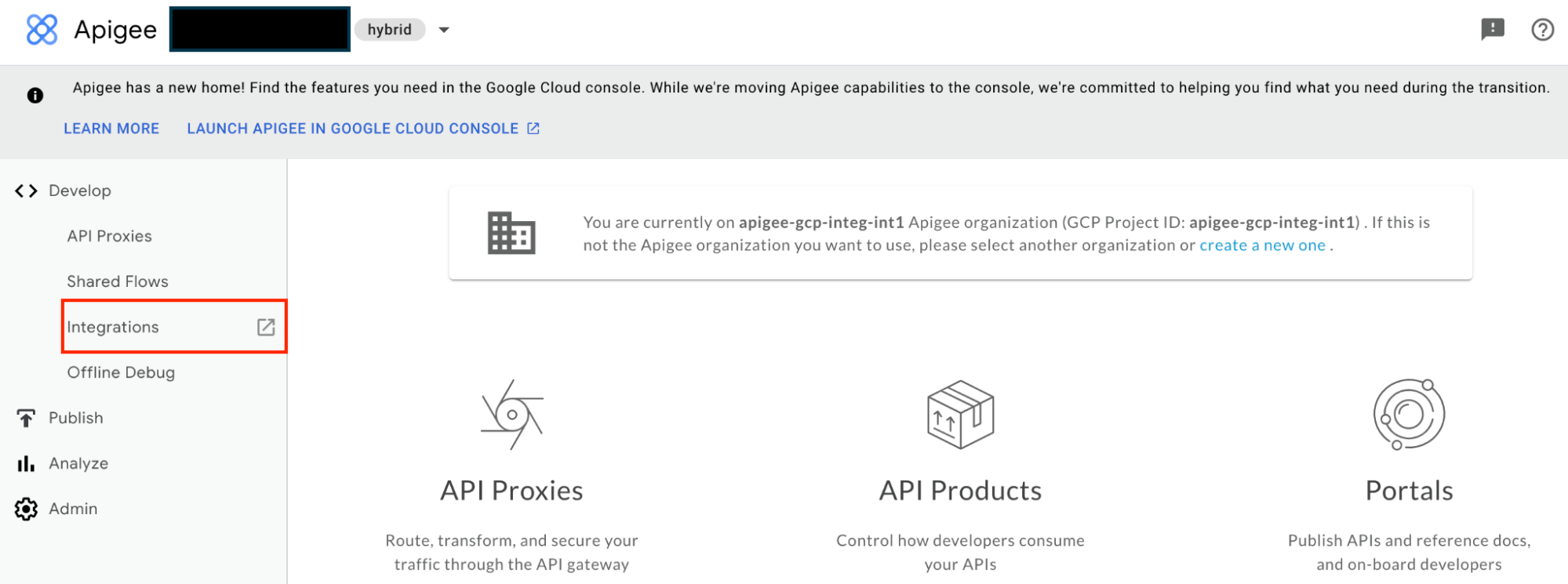 Redirigir de Apigee a Application Integration
