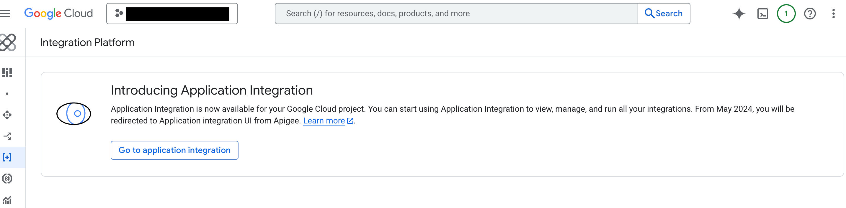 Redireccionamiento de Apigee a Application Integration
