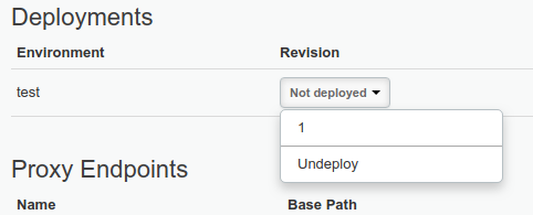 Implemente a primeira revisão do proxy.