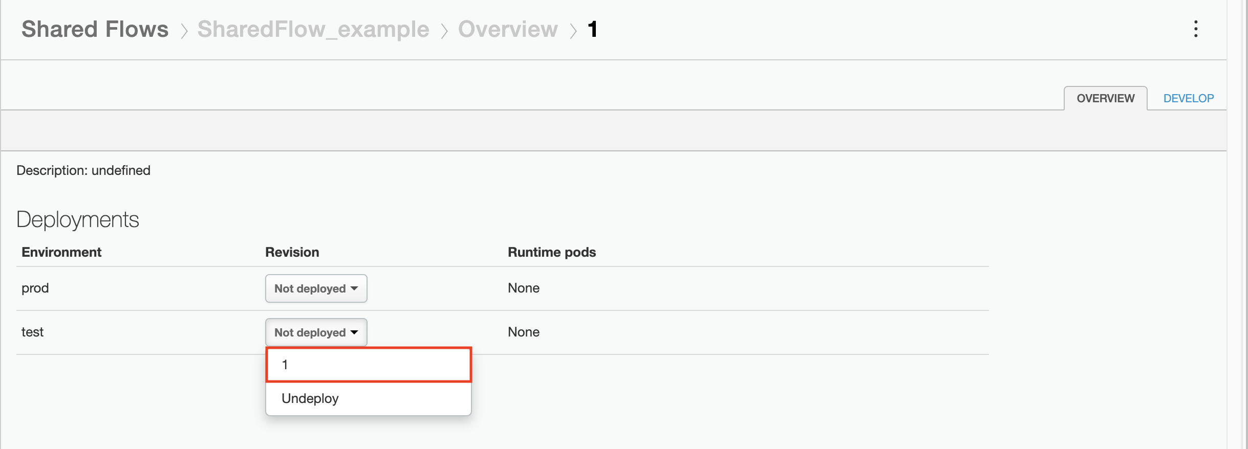 O fluxo partilhado SharedFlow_Sample está implementado no ambiente de teste.