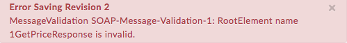 Mensaje de error que indica que el nombre RootElement 1GetPriceResponse no es válido.