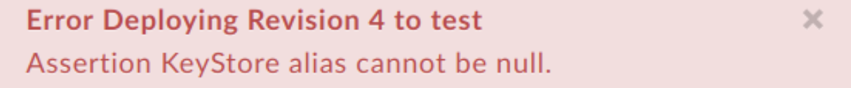 Erreur lors du déploiement de la révision 4 sur "test".
