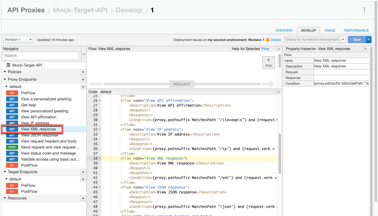 Selecciona Ver respuesta XML.