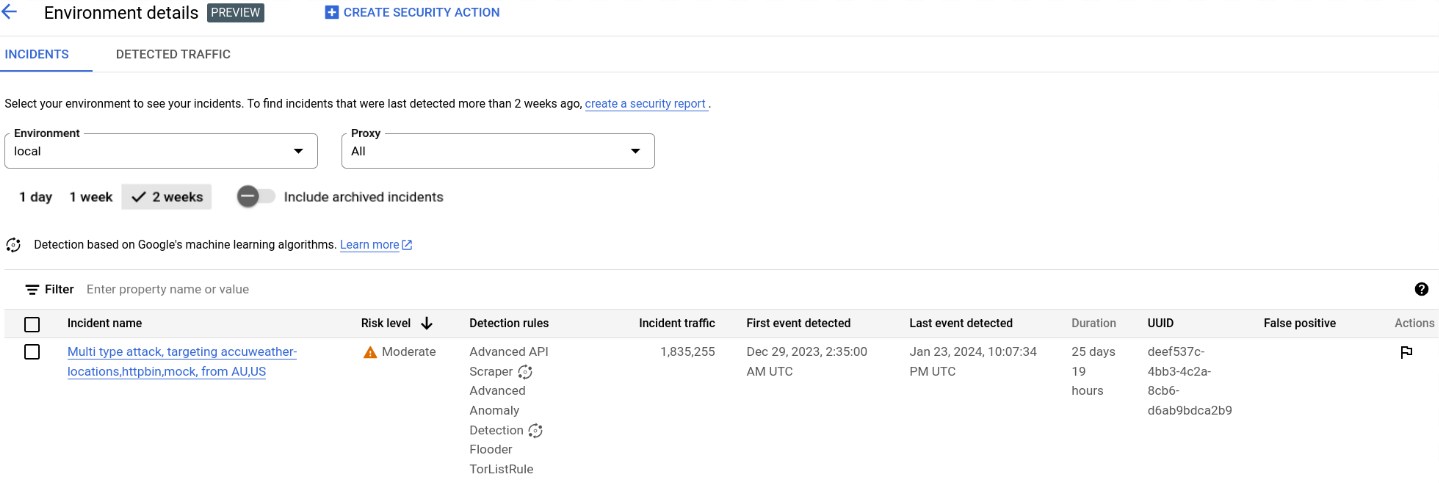 Visualizzazione Incidenti.