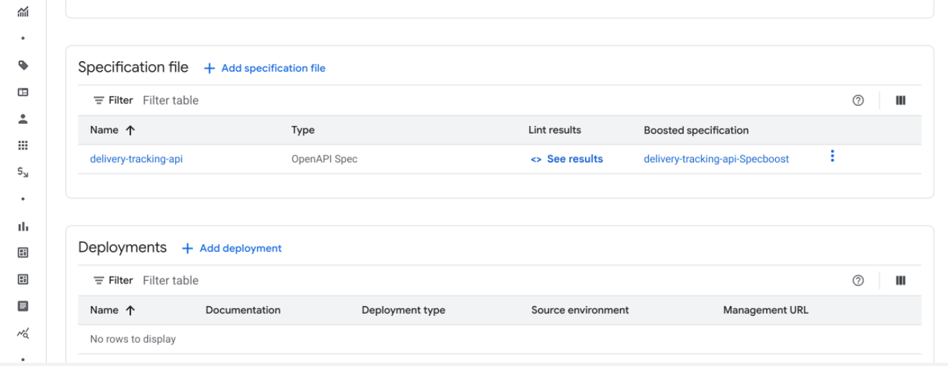 Boosted specification column screenshot