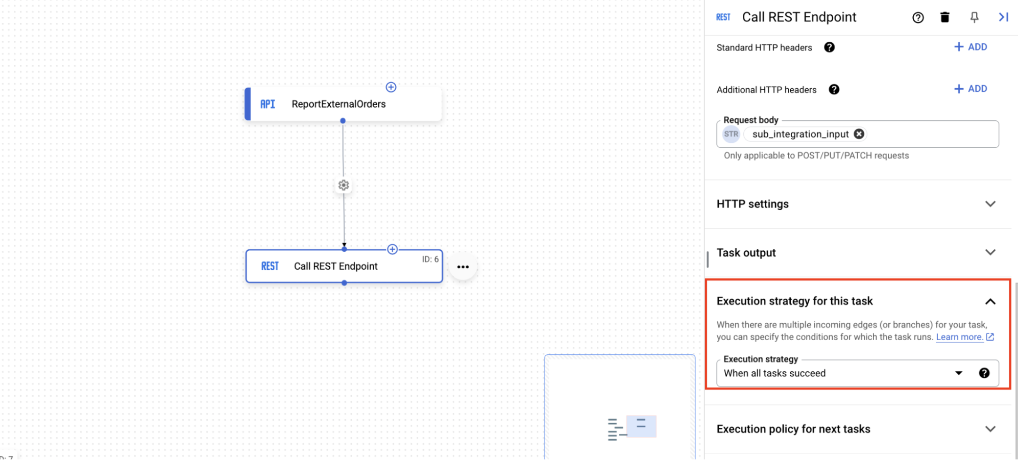 Configure edge in the canvas