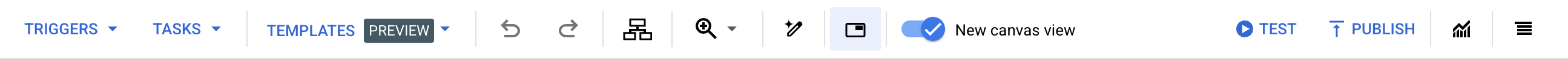 Integrations designer nav bar