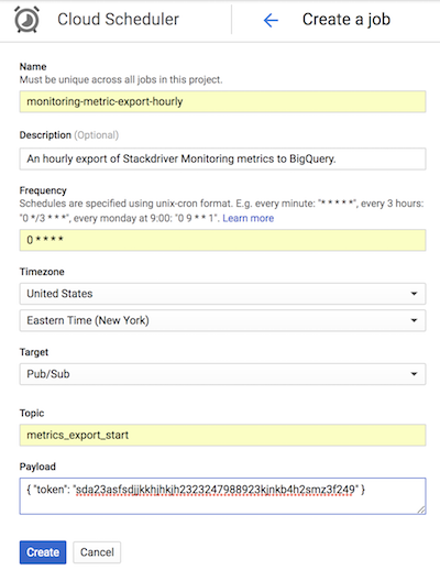 הגדרת Cloud Scheduler
