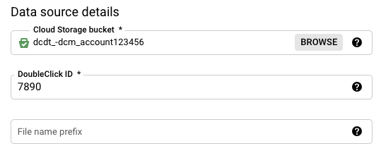 Detalles de la fuente de Campaign Manager