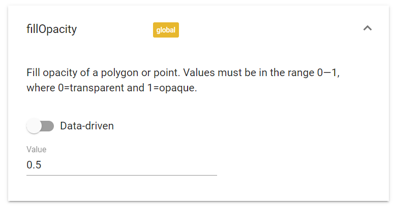 מידת האטימות של המילוי.