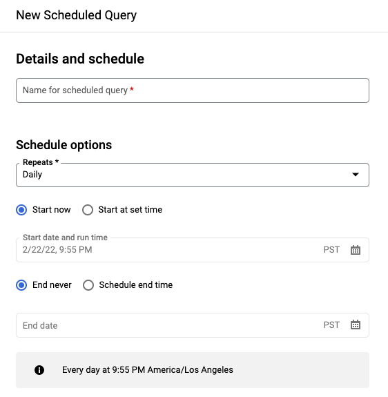 Novo painel de consultas agendadas.
