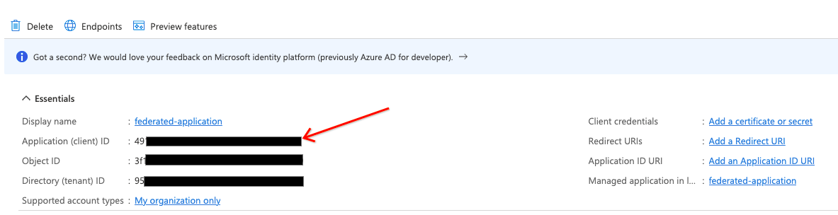 Portal do Azure para criar aplicações