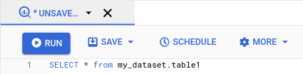 Crea una consulta programada en la consola de Google Cloud .