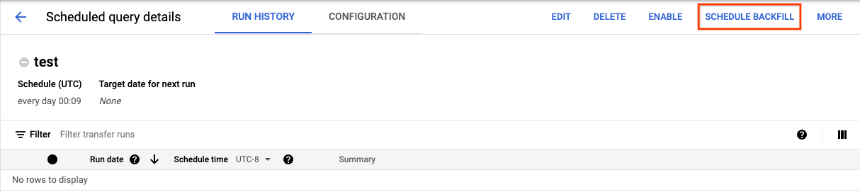 Botón Programar reposición.