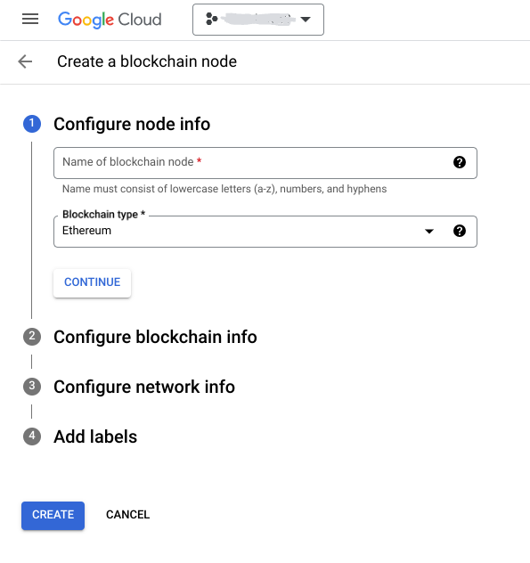 Blockchain Node Engine 建立節點精靈