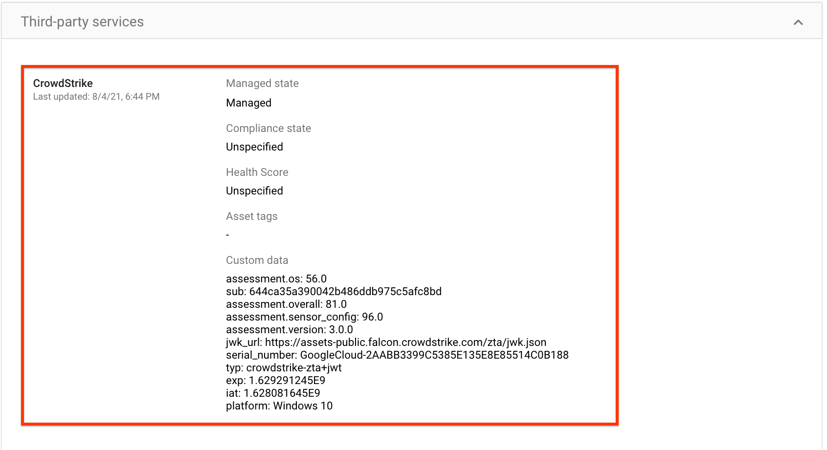 Página de dispositivo 2