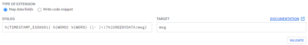 שדות לחילוץ מ-Syslog