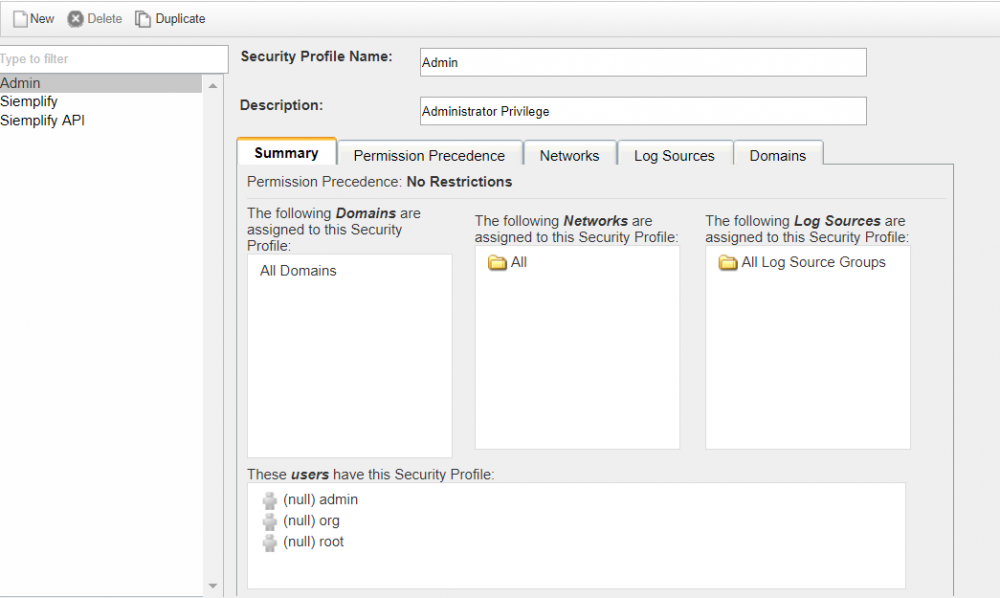 Create Google SecOps security
profile