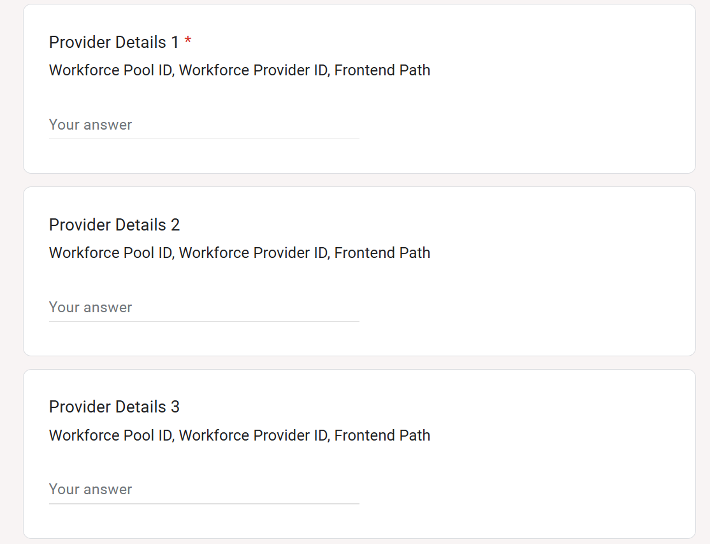 Provider details