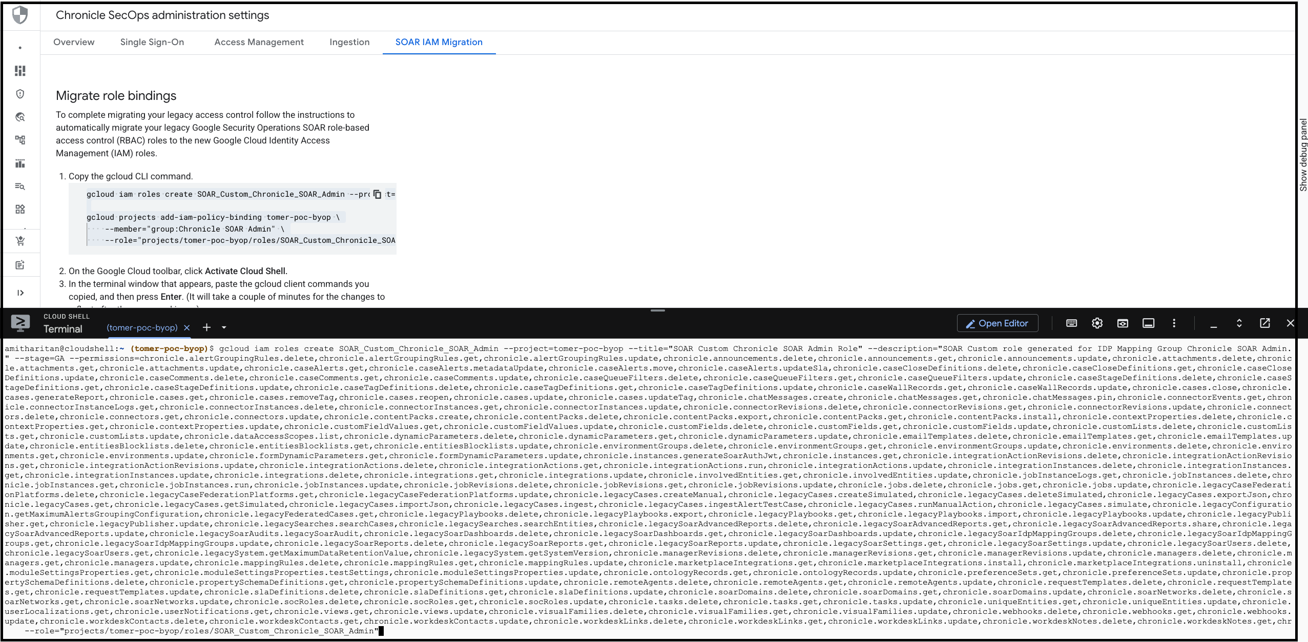 Paste commands