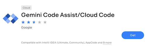 Plugin Cloud Code no mercado do IntelliJ