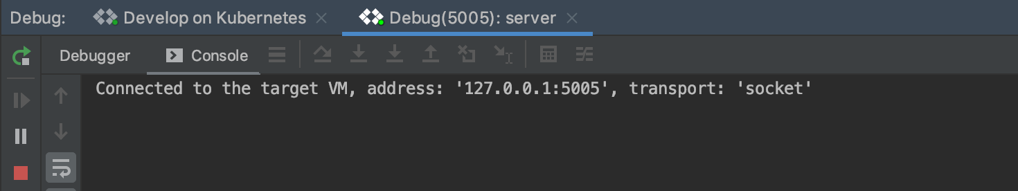 Debugger Kubernetes terlampir
