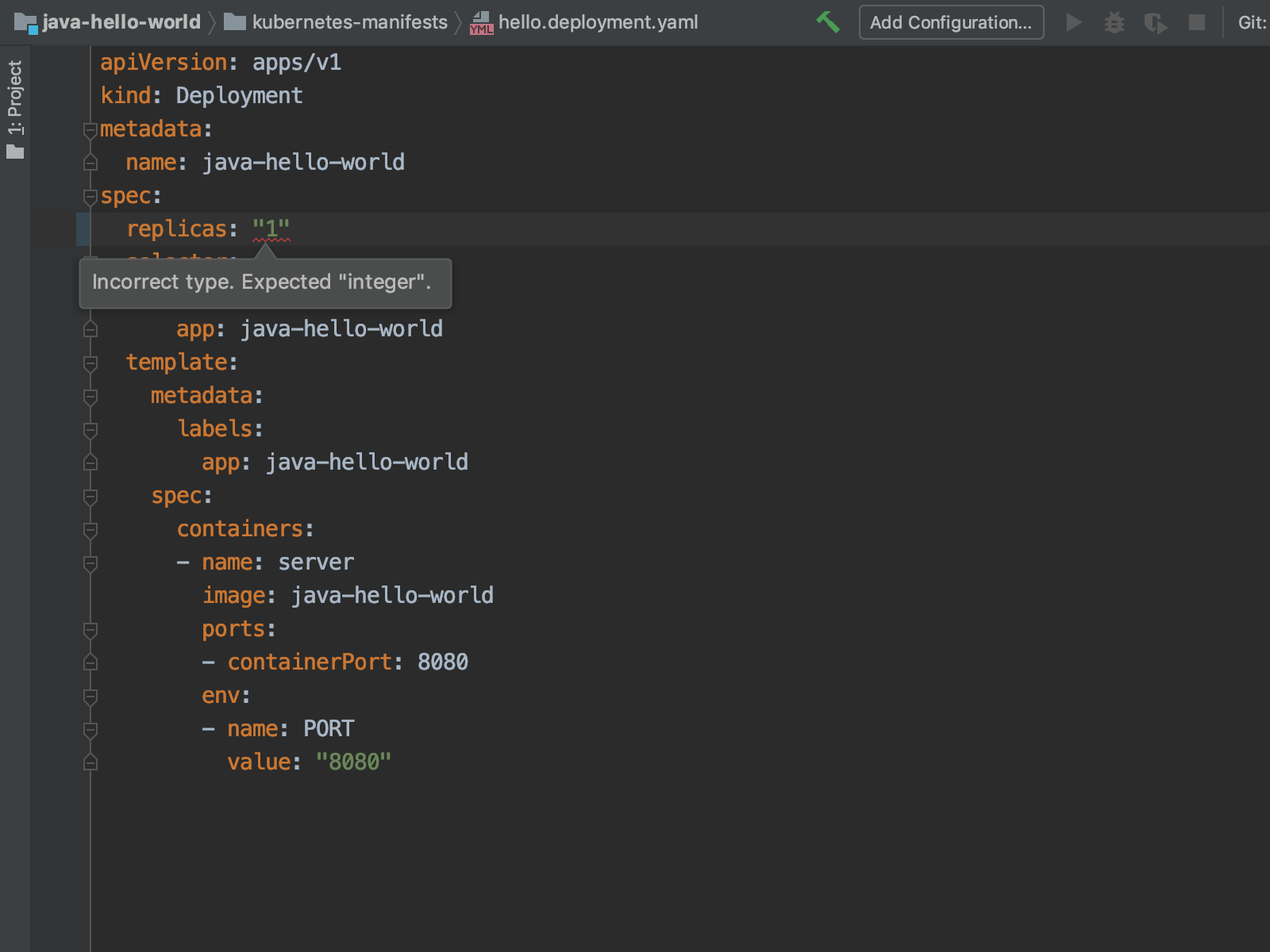 Validação de ficheiros YAML