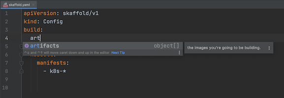 Skaffold 完成功能