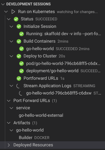 Panel Sesiones de desarrollo