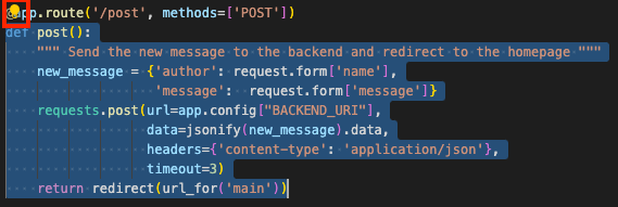 Ikon bohlam tindakan smart muncul setelah memilih blok kode di VS Code.