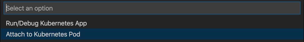 選取 Kubernetes 設定選項
