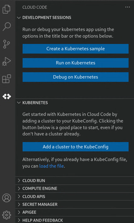 Cloud Code Kubernetes 專區