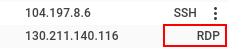 לחצן SSH.