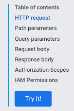 El botón Probar en el menú de contenido.