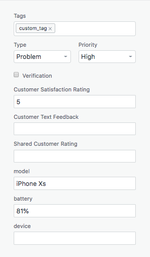 Asignación de datos personalizados