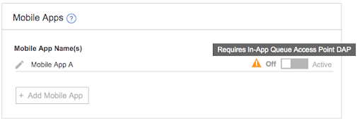 Stato della configurazione dell'app