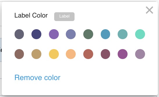 Halaman setelan warna