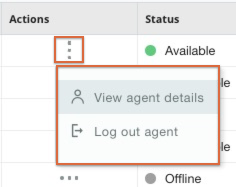 登出代理程式按鈕