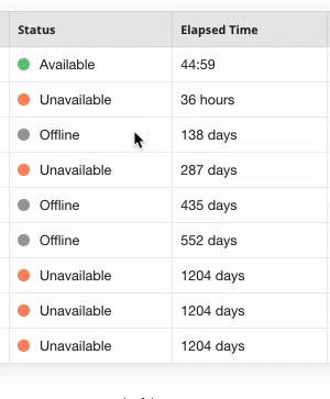 Mudar o status do agente
