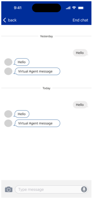 Historique des discussions dans le SDK mobile.