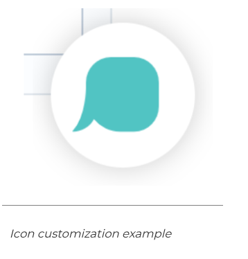Esempio di personalizzazione di un'icona che mostra il colore.